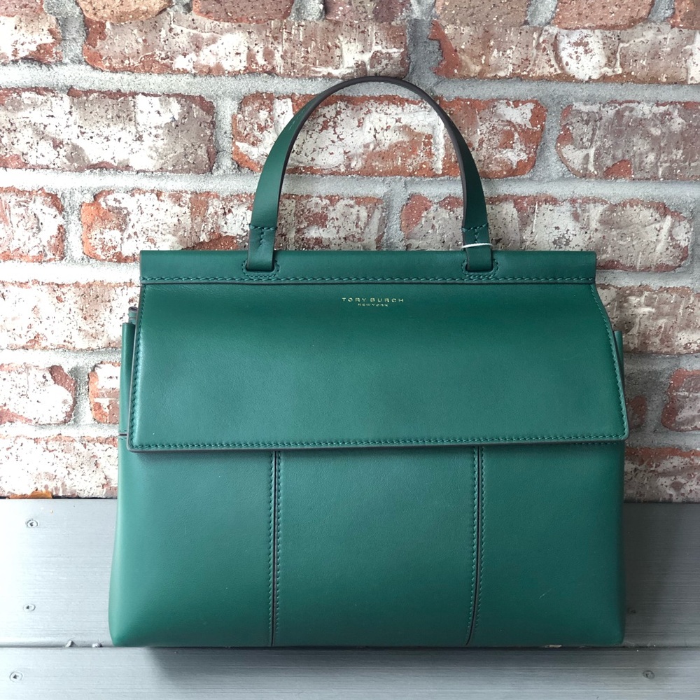 Used Tory Burch block t satchel